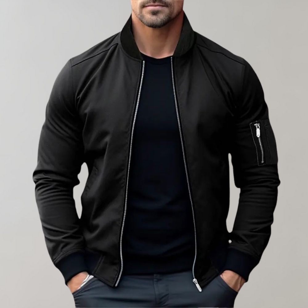 Lightweight Slim Fit Bomber Jacket