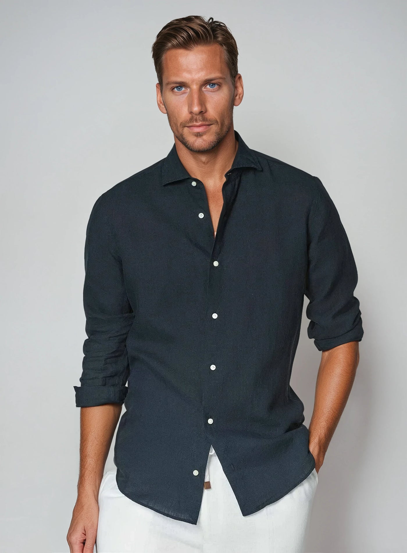 Variant image for Men's Linen Shirt-1