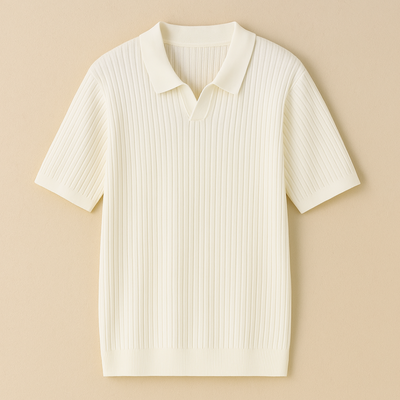 Elegant Knitted Summer Polo