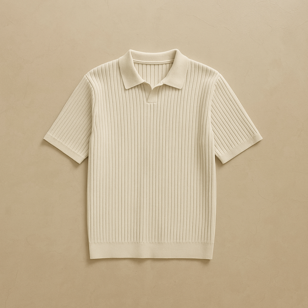 Elegant Knitted Summer Polo