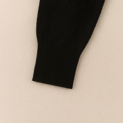Elegant Long Sleeve Cashmere Polo