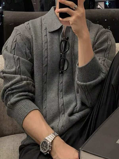 Baggy Pullover Sweater-3