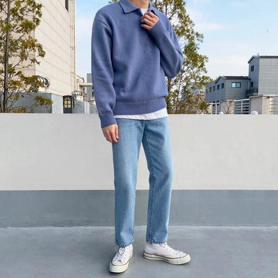 Men's Cardigan Sweater-5