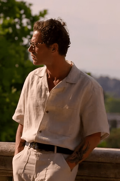 Lewis - Beige Linen Shirt