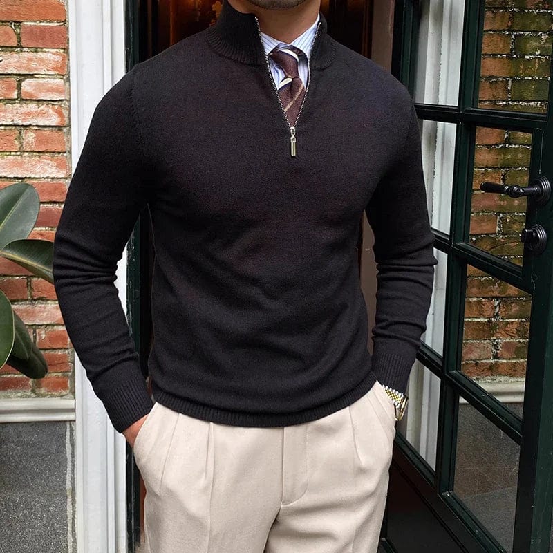Men's Half Zip Sweater-1