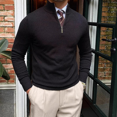 Men's Half Zip Sweater-1