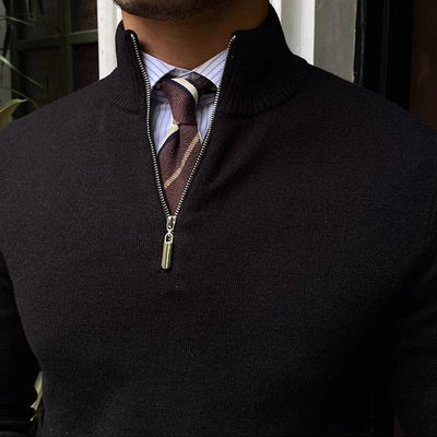 Men's Half Zip Sweater-2