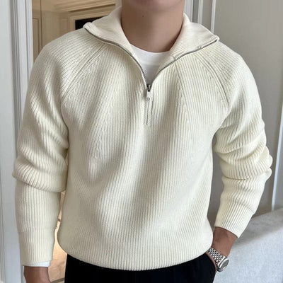 Men's Half Zip Sweater-4