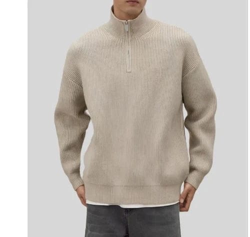 Men's Half Zip Sweater-5