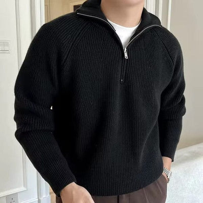 Men's Half Zip Sweater-6
