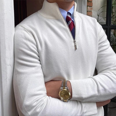 Men's Half Zip Sweater-5