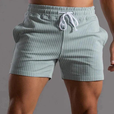 Men's Striped Cotton Swim Shorts