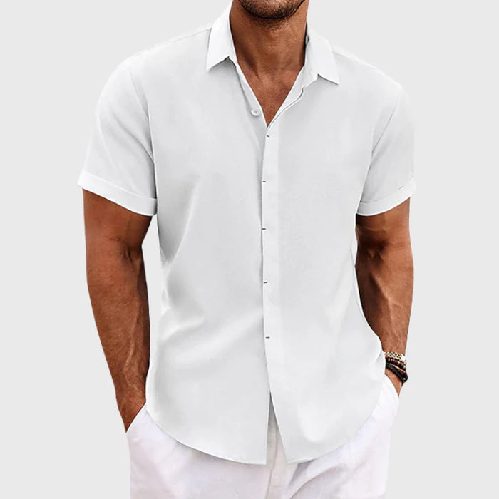 Musa - Casual Short Sleeve Linen Shirt