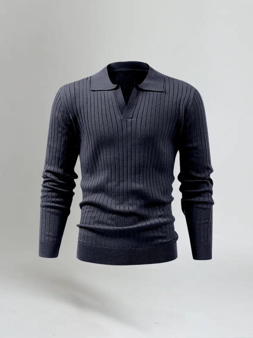 Men's Long Sleeve Polo Shirts-3