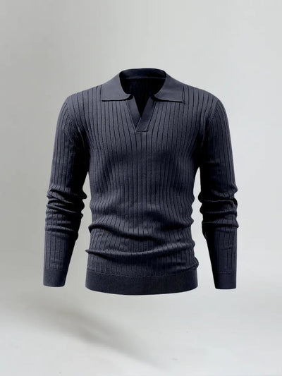 Men's Long Sleeve Polo Shirts-3