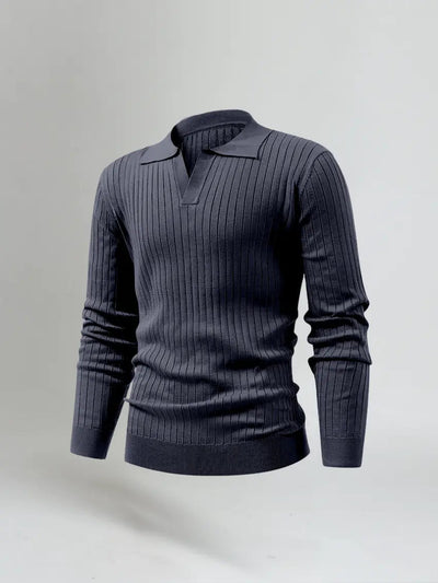 Men's Long Sleeve Polo Shirts-4
