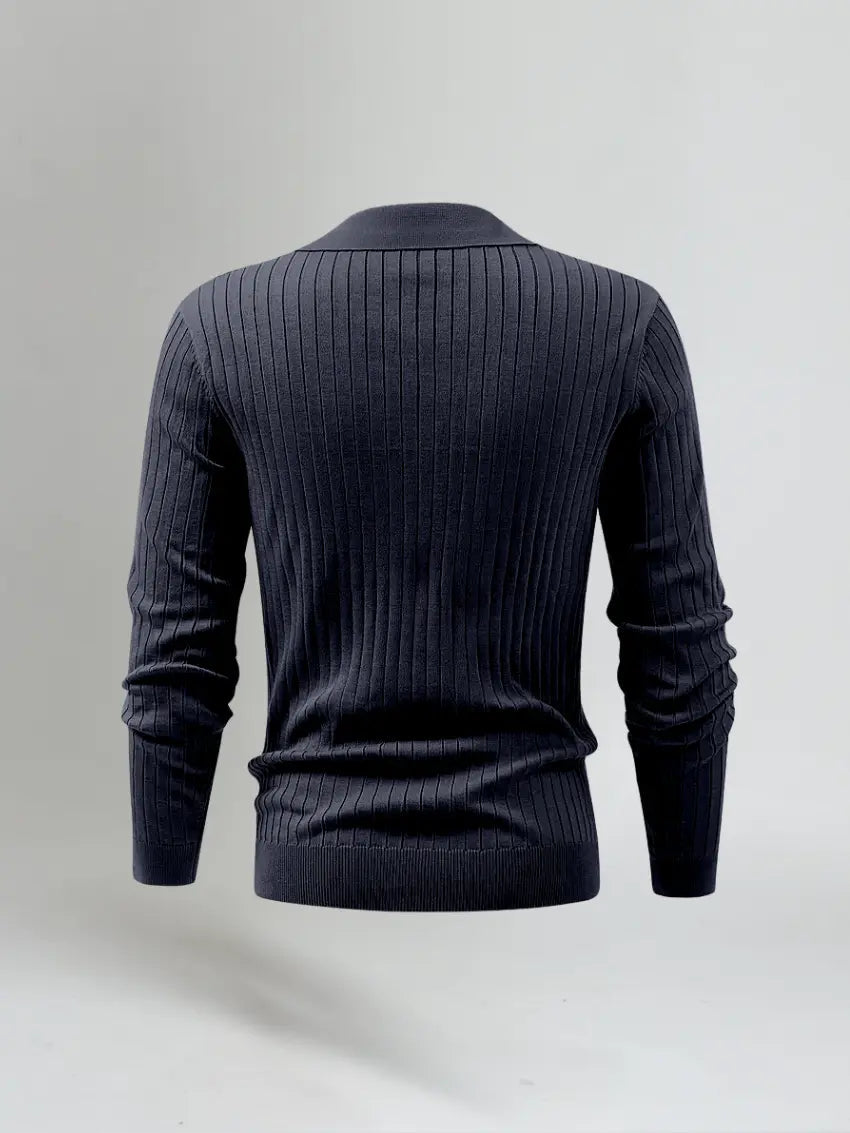 Men's Long Sleeve Polo Shirts-5