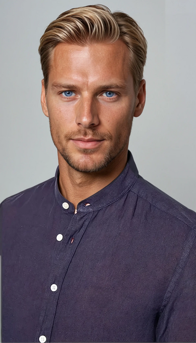 Men's Linen Shirt-4