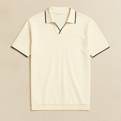Elegant Knit Summer Polo Shirt