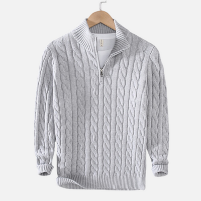 Men's Cotton Half-Zip Sweater