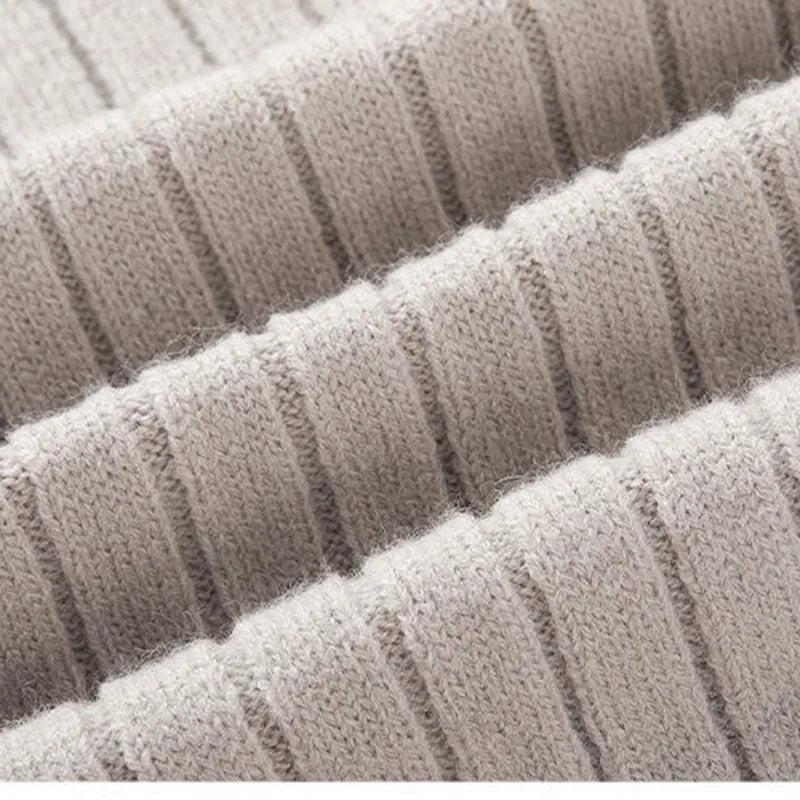 Stripe Cotton Half-Zip Sweater
