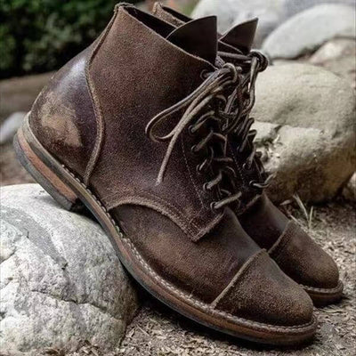 Leather Ankle Boots Men