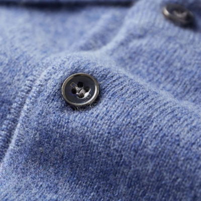 Wool Long-Sleeve Polo Shirt