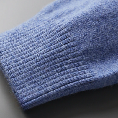 Wool Long-Sleeve Polo Shirt