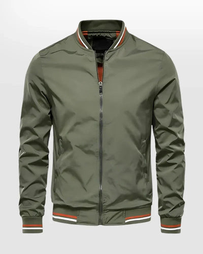 Striped Lightweight Summer Bomber Jacket