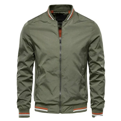 Striped Lightweight Summer Bomber Jacket