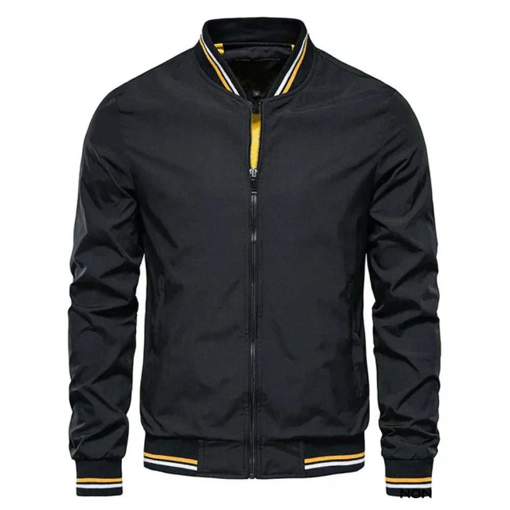 Striped Lightweight Summer Bomber Jacket