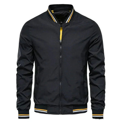 Striped Lightweight Summer Bomber Jacket