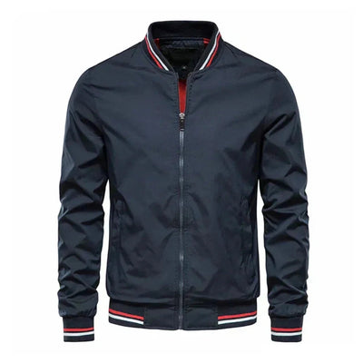 Striped Lightweight Summer Bomber Jacket