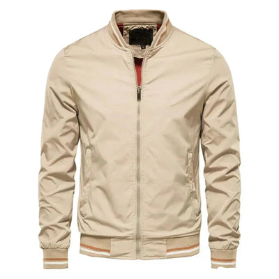 Striped Lightweight Summer Bomber Jacket