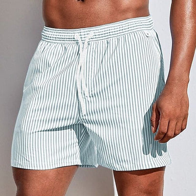 Striped Quick-Dry Men's Swim Shorts