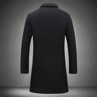 Tailored Classic Wool Overcoat for Men