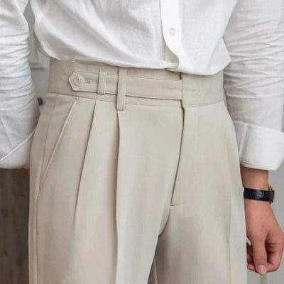 Tailored Houndstooth Summer Trousers