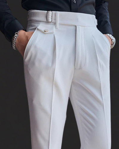 Tailored Pleated Summer Trousers