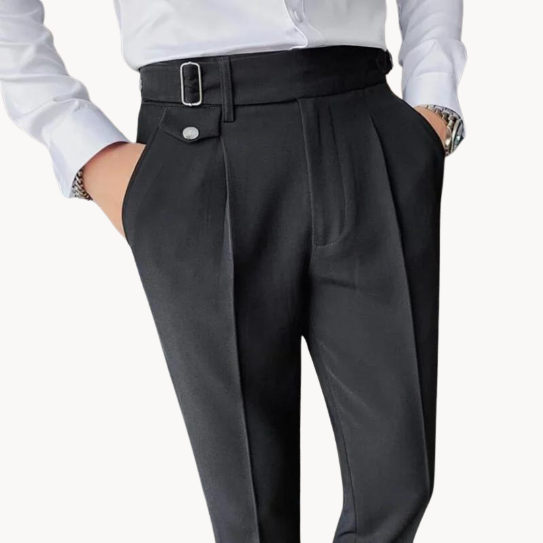 Tailored Pleated Summer Trousers