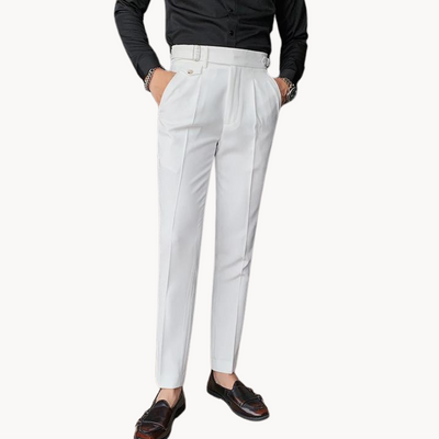 Tailored Pleated Summer Trousers