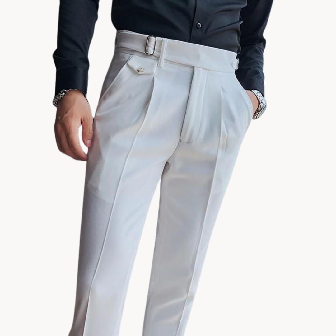 Tailored Pleated Summer Trousers
