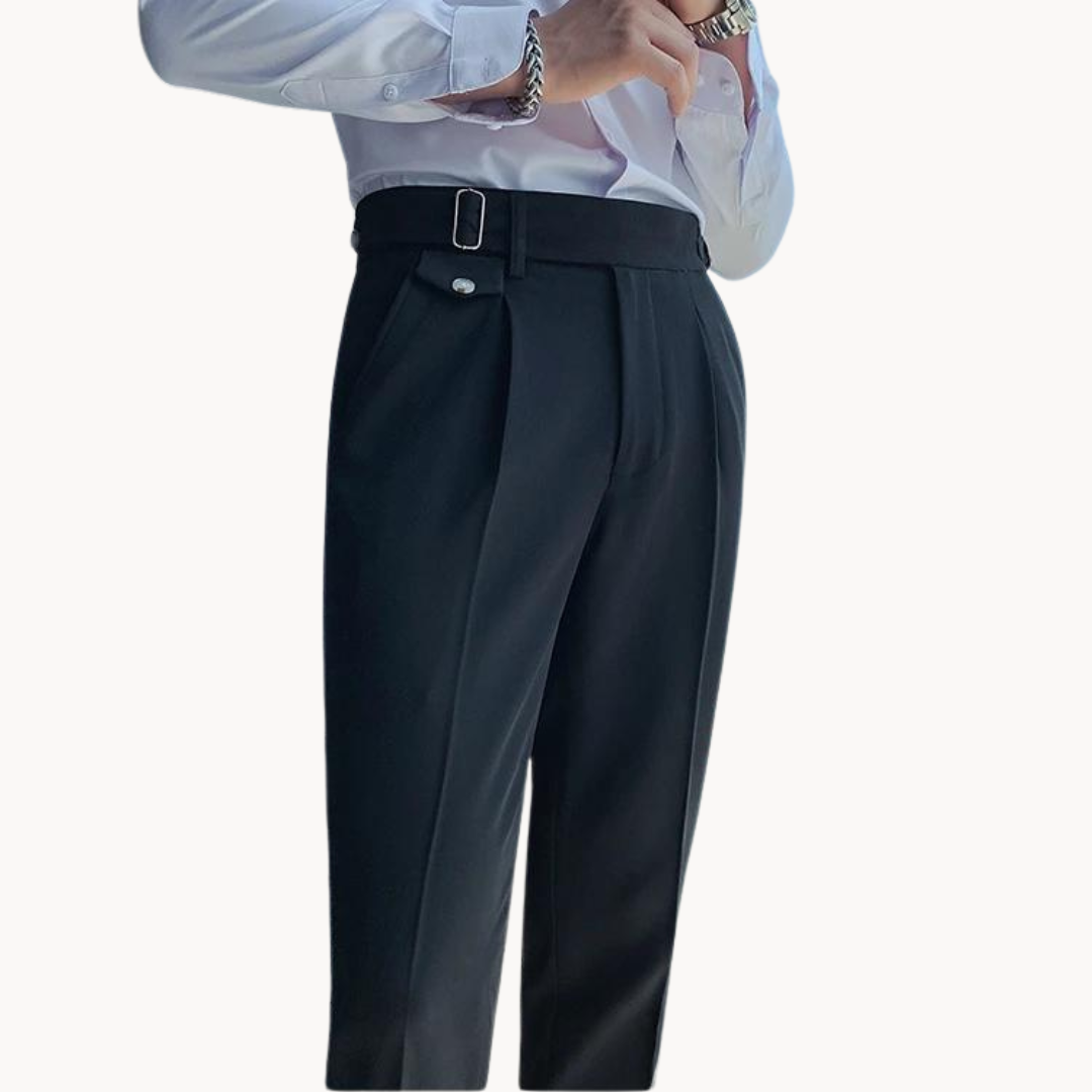 Tailored Pleated Summer Trousers