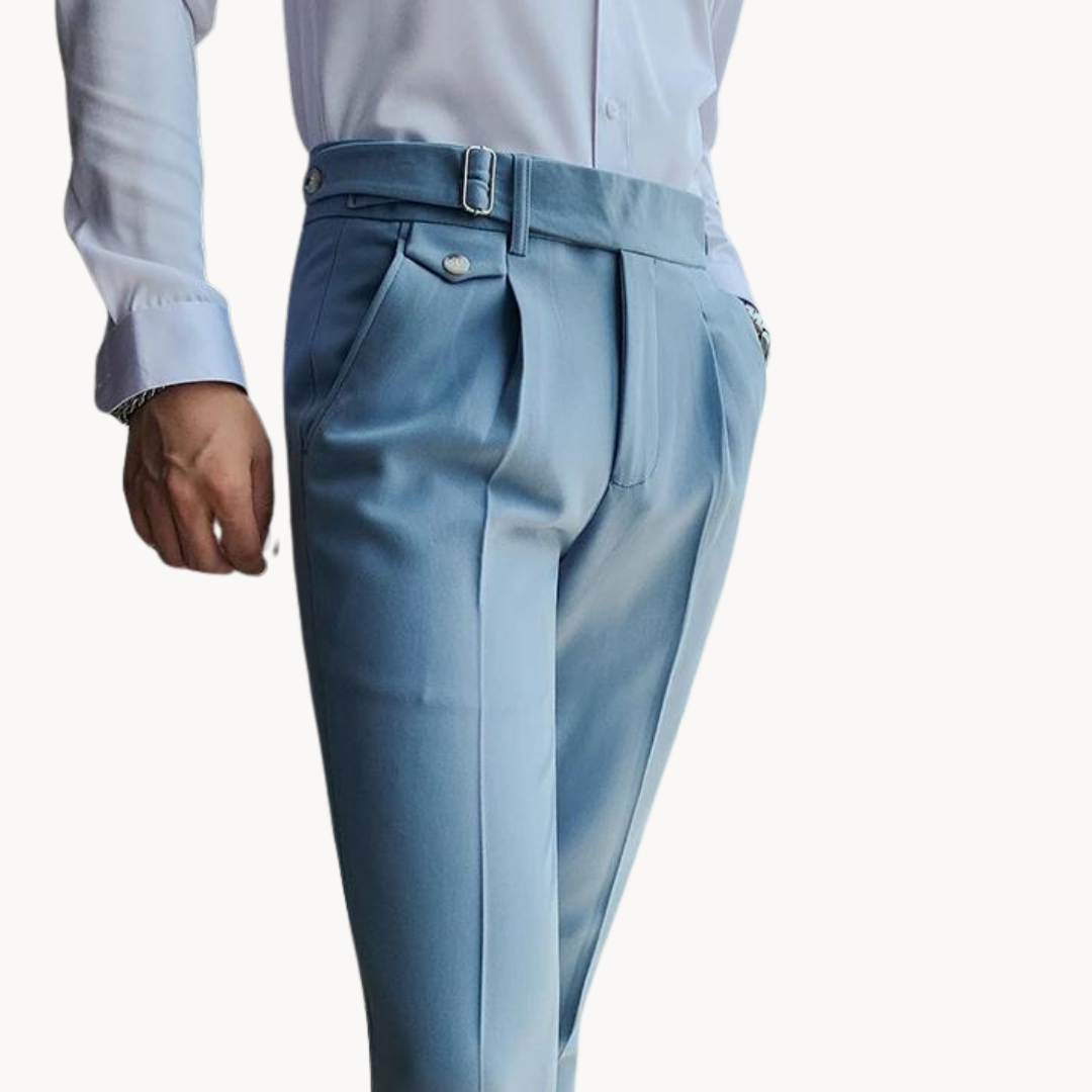 Tailored Pleated Summer Trousers