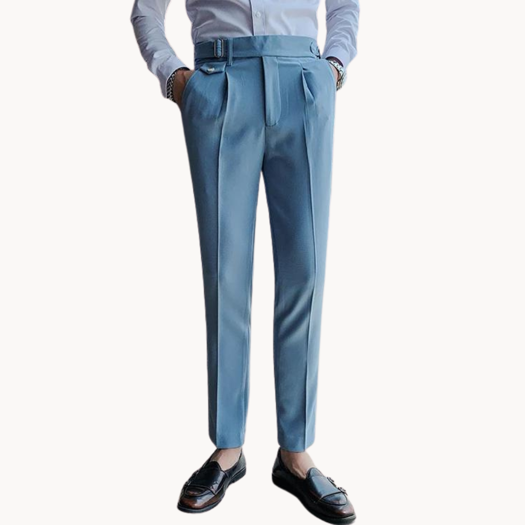 Tailored Pleated Summer Trousers
