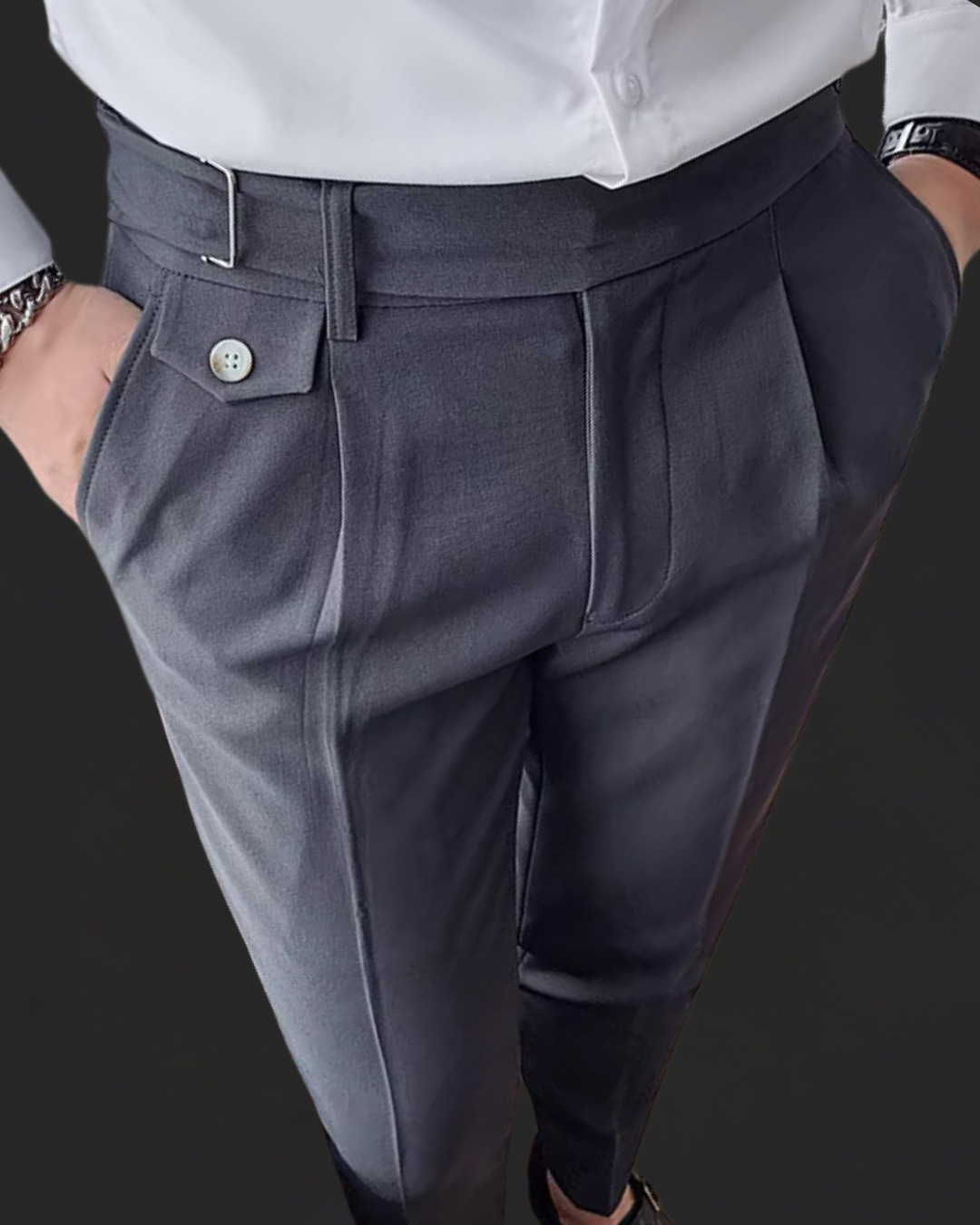 Tailored Pleated Summer Trousers