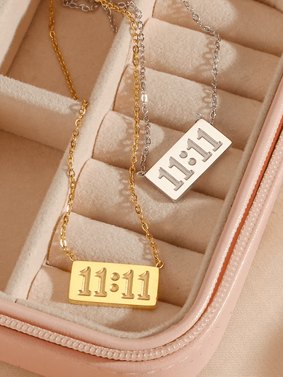Collier argenté Lucky 11:11