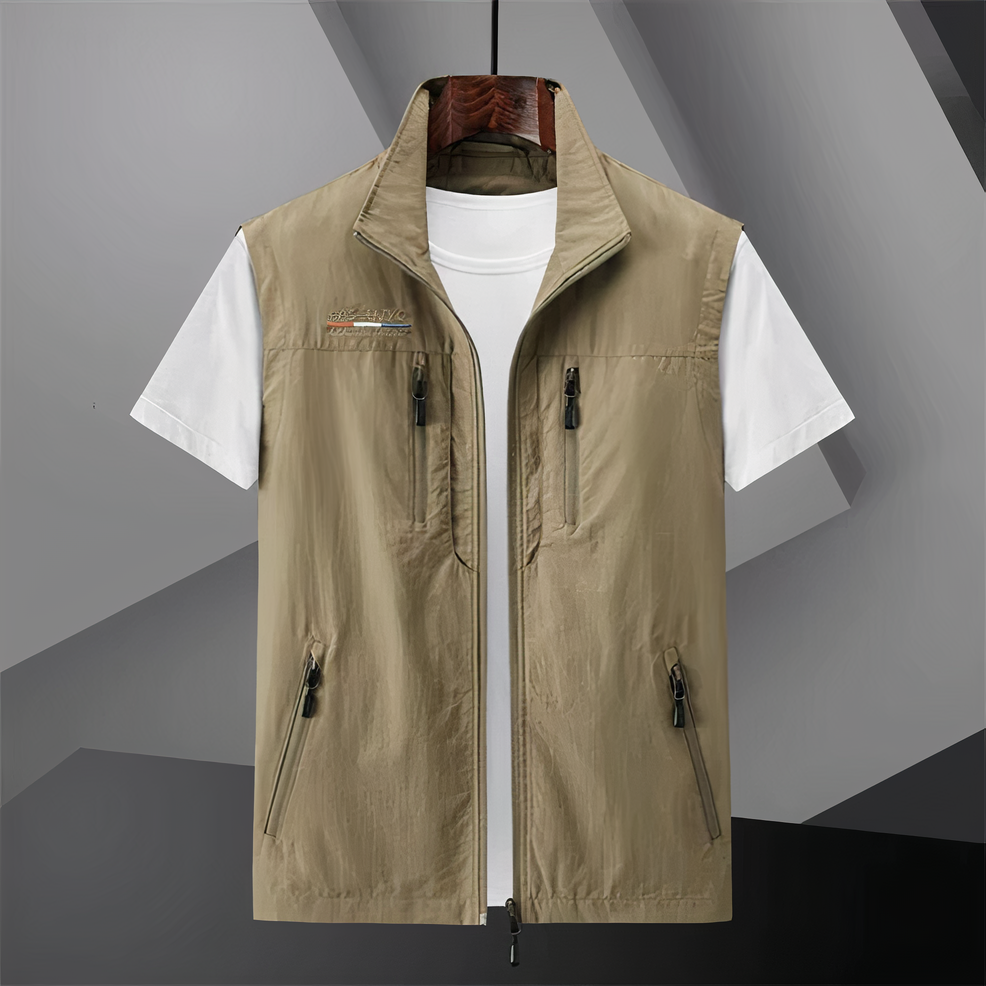 Versatile Cotton Multi-Pocket Vest