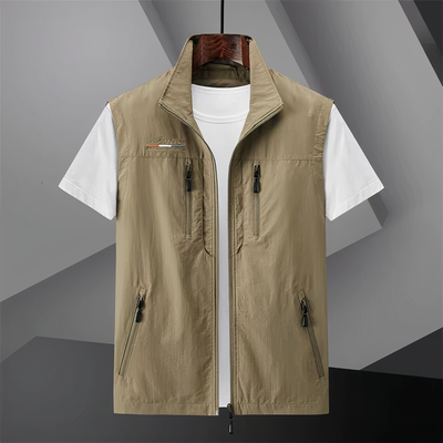 Versatile Cotton Multi-Pocket Vest