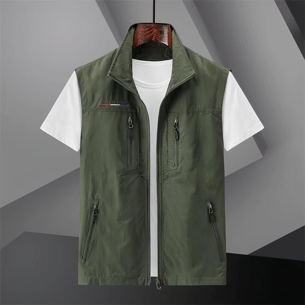 Versatile Cotton Multi-Pocket Vest
