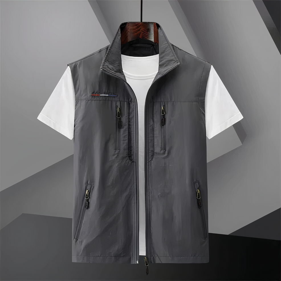 Versatile Cotton Multi-Pocket Vest